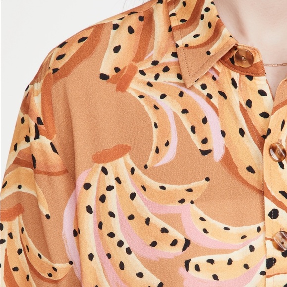 FARM Rio Brown and Pink Patterned Top - Picture 5 of 6